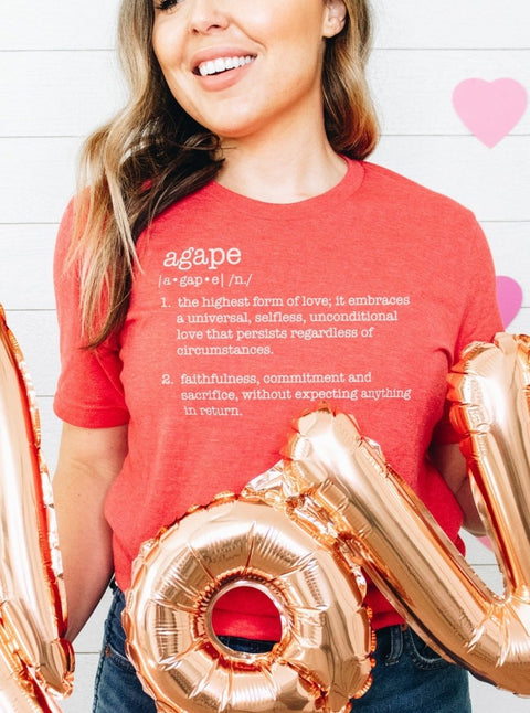 Agape | Definition T-Shirt | Ruby’s Rubbish® - Ruby's Rubbish Wholesale