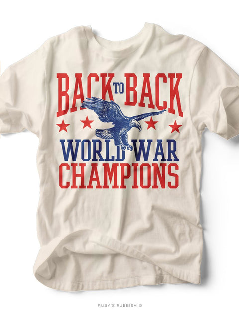 Back to Back | Americana T-Shirt | Ruby’s Rubbish® - Ruby's Rubbish Wholesale