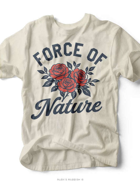 Force of Nature | Graphic T-Shirt | Ruby’s Rubbish® - Ruby's Rubbish Wholesale