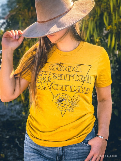 Good Hearted Woman | Vintage T-Shirt | Ruby’s Rubbish® - Ruby's Rubbish Wholesale