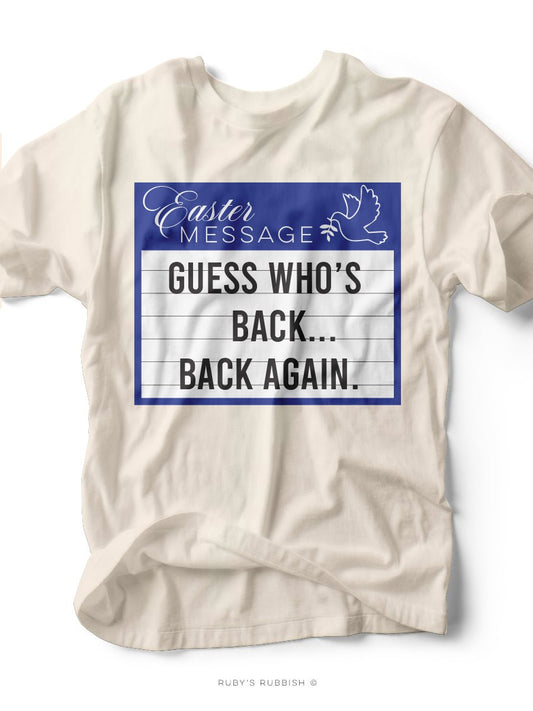 Guess Who's Back... | Easter T-Shirt | Ruby’s Rubbish® - Ruby's Rubbish Wholesale