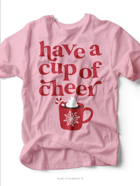 Have a Cup of Cheer | Peppermint Cocoa T-Shirt | Ruby’s Rubbish® - Ruby's Rubbish Wholesale