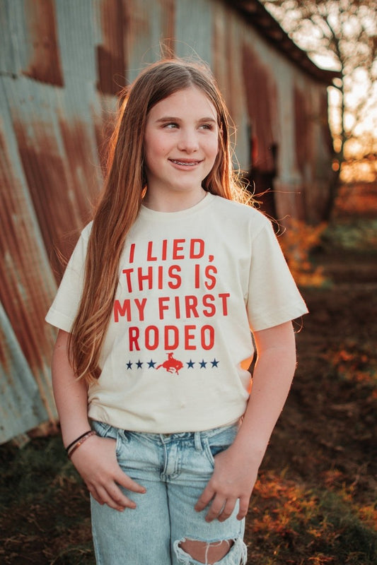 I Lied This is My First Rodeo | Kid's T-Shirt | Ruby’s Rubbish® - Ruby's Rubbish Wholesale