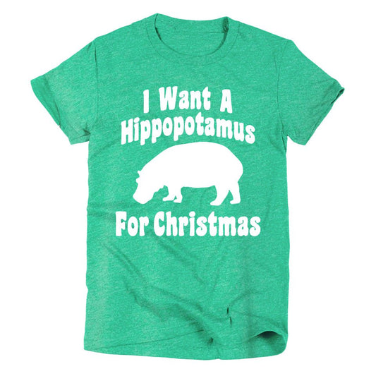 I Want a Hippopotamus for Christmas | Kid's T-Shirt | Ruby’s Rubbish® - Ruby's Rubbish Wholesale