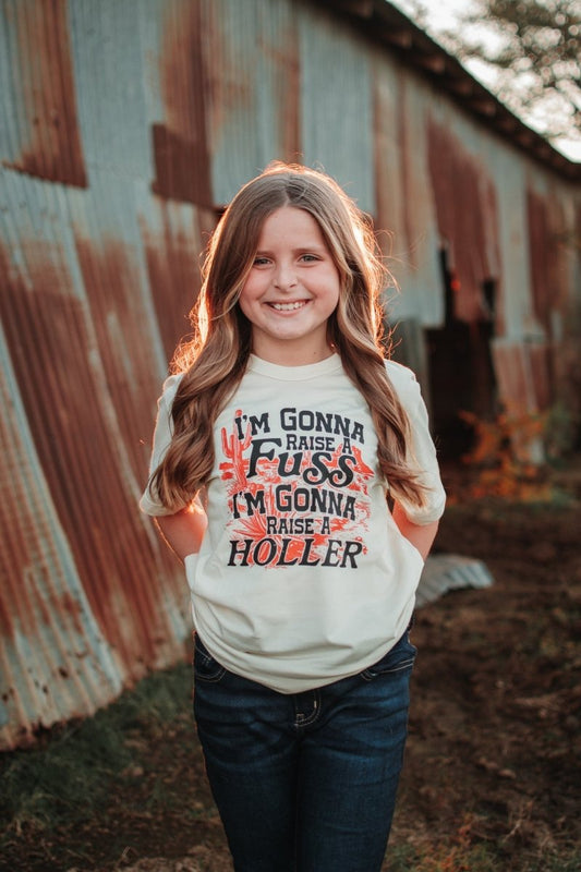 I'm Gonna Raise a Fuss | Kid's T-Shirt | Ruby’s Rubbish® - Ruby's Rubbish Wholesale