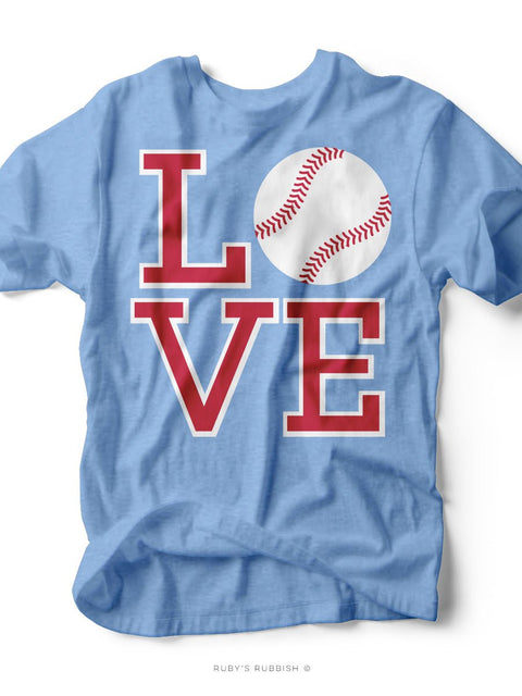 Love Baseball I Game Day T-Shirt | Ruby’s Rubbish® - Ruby's Rubbish Wholesale