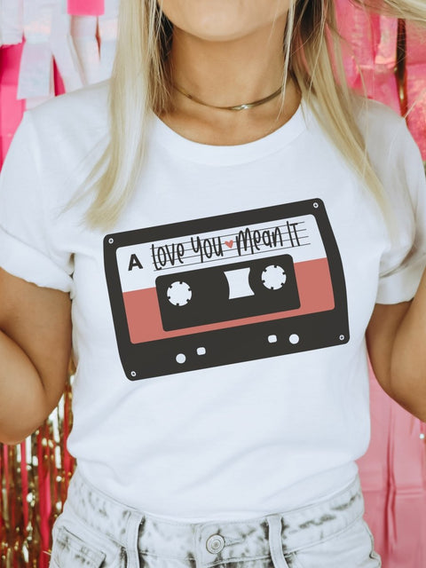 Love You ❤ Mean It | Women’s T-Shirt | Ruby’s Rubbish® - Ruby's Rubbish Wholesale