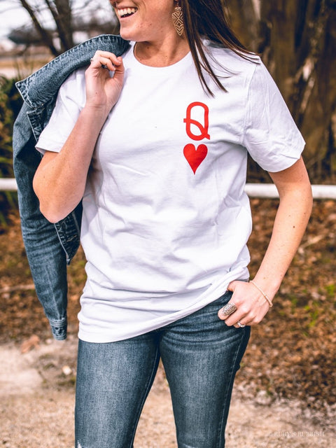 Queen of Hearts | Women’s T-Shirt | Ruby’s Rubbish® - Ruby's Rubbish Wholesale