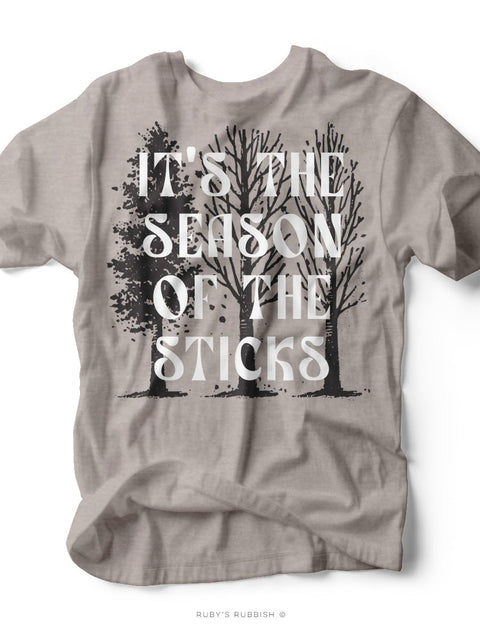 Season of the Sticks | Fall Graphic Tee | Ruby’s Rubbish® - Ruby's Rubbish Wholesale
