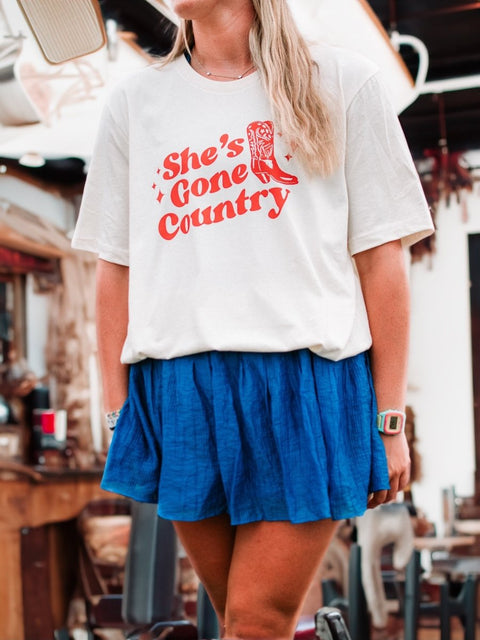 She's Gone Country | Southern T-Shirt | Ruby’s Rubbish® - Ruby's Rubbish Wholesale