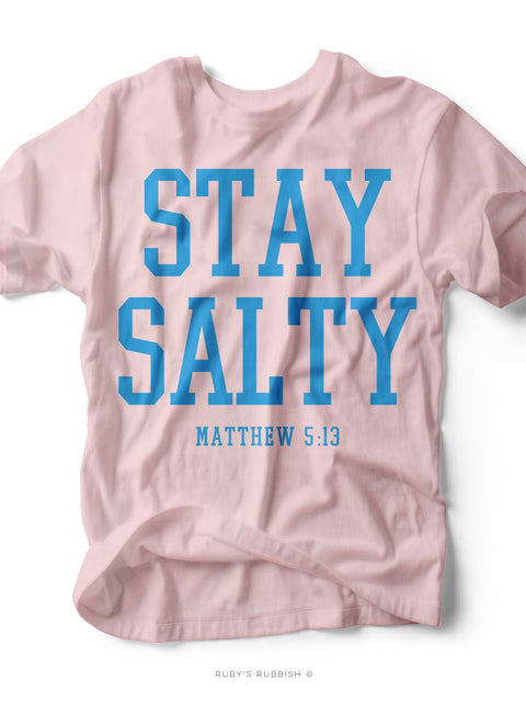 Stay Salty | Coastal T-Shirt | Ruby’s Rubbish® - Ruby's Rubbish Wholesale