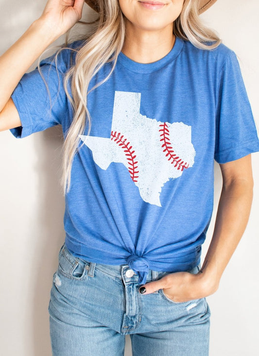 Texas Baseball I Game Day T-Shirt | Ruby’s Rubbish® - Ruby's Rubbish Wholesale