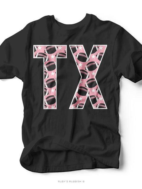 TX Football | Game Day Tee | Ruby’s Rubbish® - Ruby's Rubbish Wholesale