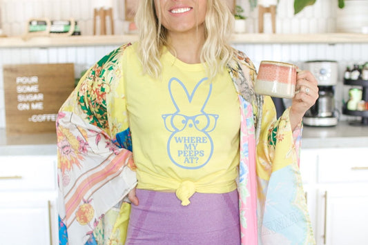 Where My Peeps At? | Easter T-Shirt | Ruby’s Rubbish® - Ruby's Rubbish Wholesale