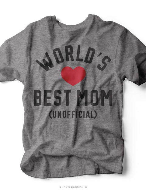 World's Best Mom | Mom Graphic Tee | Ruby’s Rubbish® - Ruby's Rubbish Wholesale