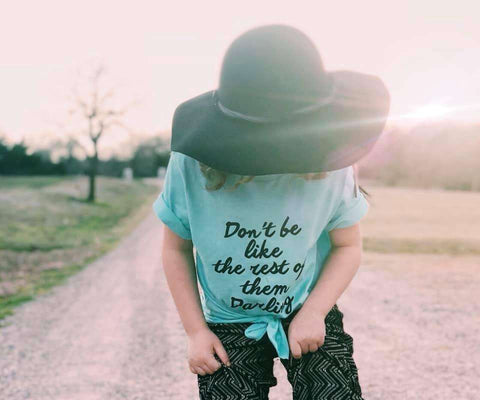 Don't Be Like the Rest of Them Darling | Kid's T-Shirt | Ruby’s Rubbish® - Ruby's Rubbish Wholesale